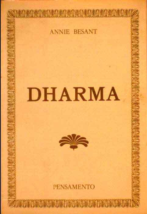 Capa de DHARMA Annie Besant 