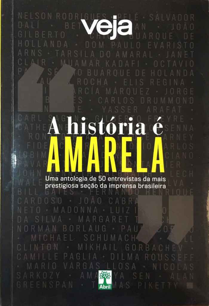 Capa de A história é amarela Revista Veja 