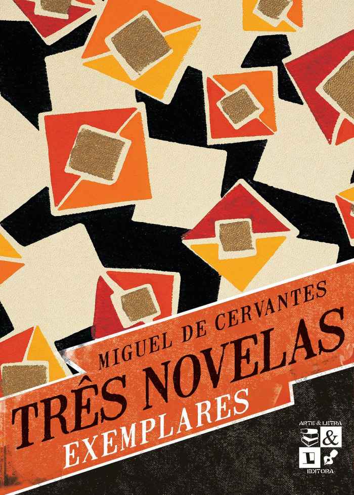 Capa de Três Novelas Exemplares Miguel de Cervantes 
