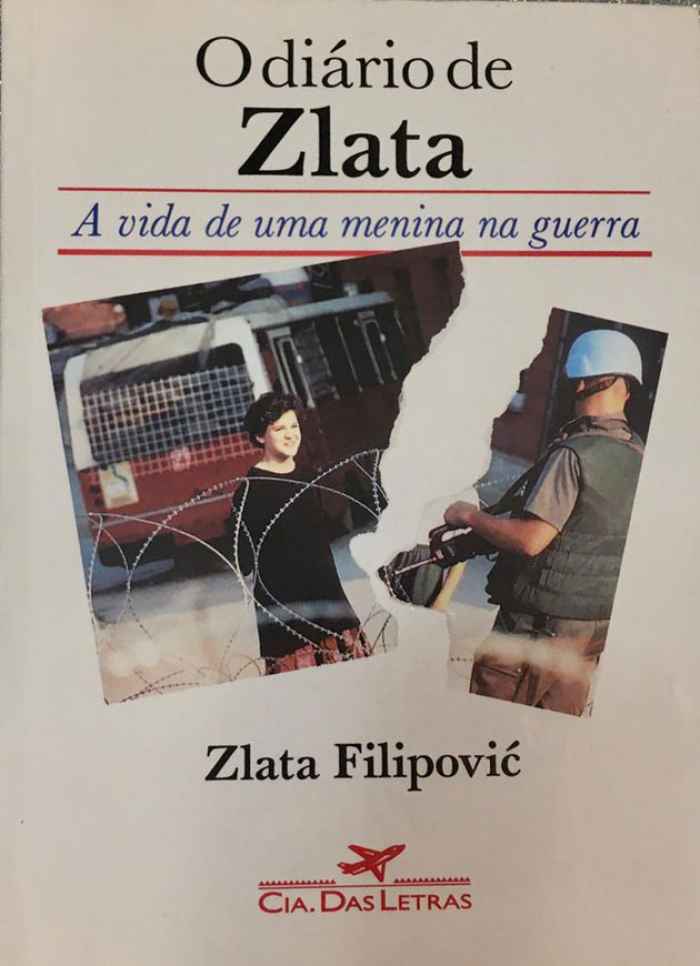 Capa de O Diário de Zlata: a vida de uma menina na guerra Zlata Filipovic 