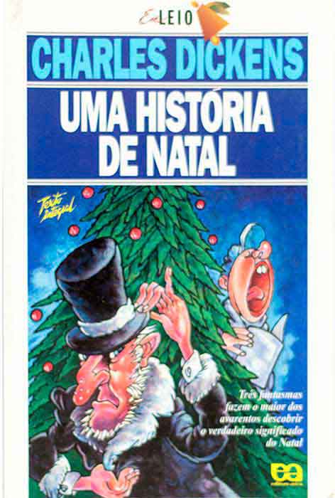 Capa de UMA HISTÓRIA DE NATAL Charles Dickens 