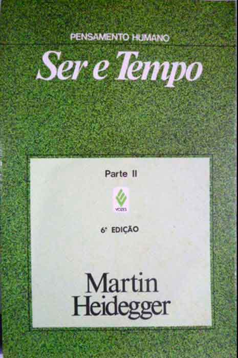 Capa de SER E TEMPO – PARTE 2 Martin Heidegger 