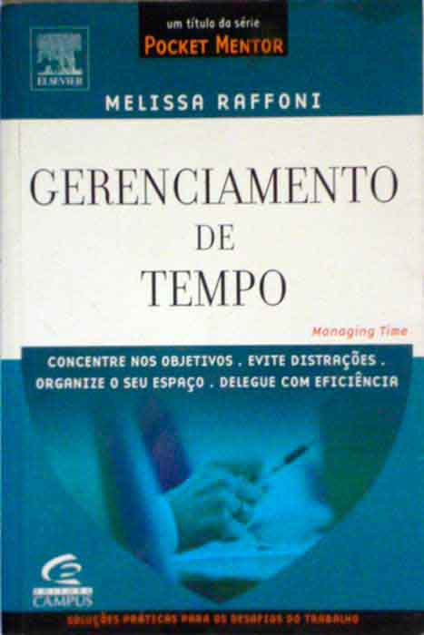 Capa de GERENCIAMENTO DE TEMPO Melissa Raffoni 