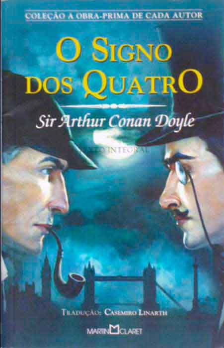 Capa de O SIGNO DOS QUATRO Sir Arthur Conan Doyle 