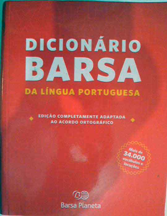 Capa de DICIONÁRIO BARSA DA LÍNGUA PORTUGUESA  