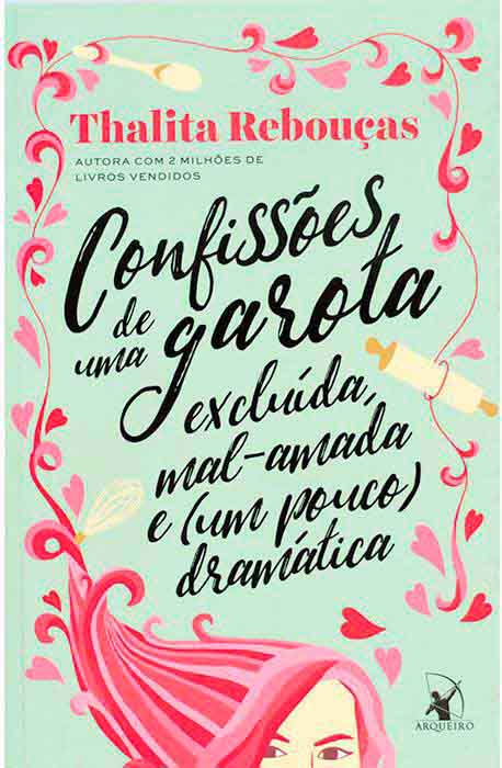 Capa de CONFISSÕES DE UMA GAROTA EXCLUÍDA, MAL-AMADA E (UM POUCO) DRAMÁTICA - Thalita Rebouças Thalita Rebouças 