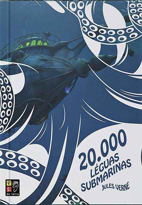 Capa de 20.000 léguas submarinas Jules Verne 